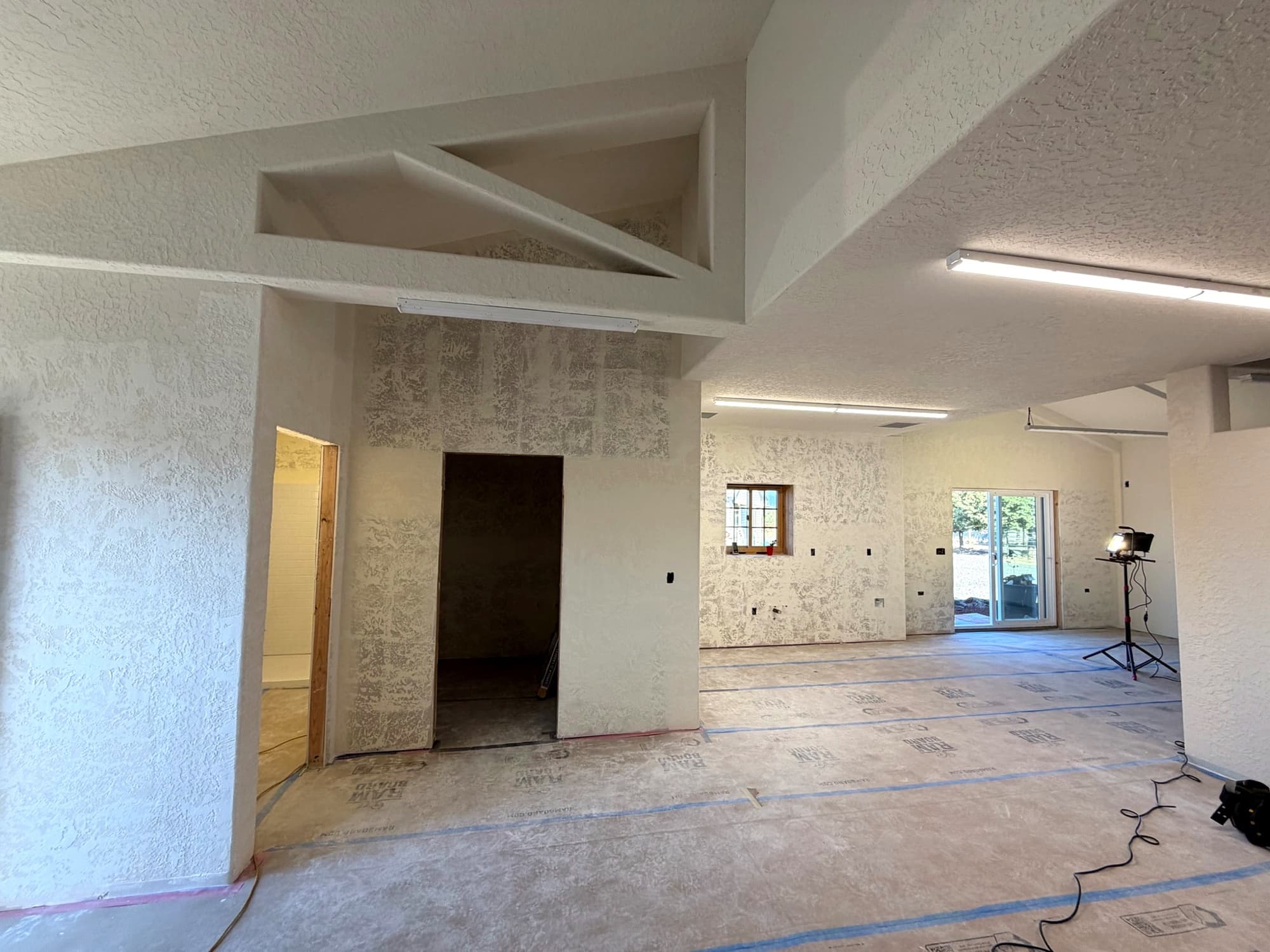 Martinsen Construction, interior renovation in progress, Central Oregon