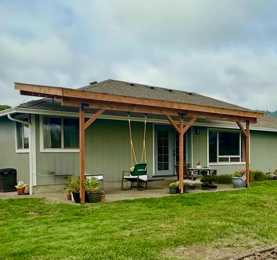 Martinsen Construction — covered patio addition, Central Oregon